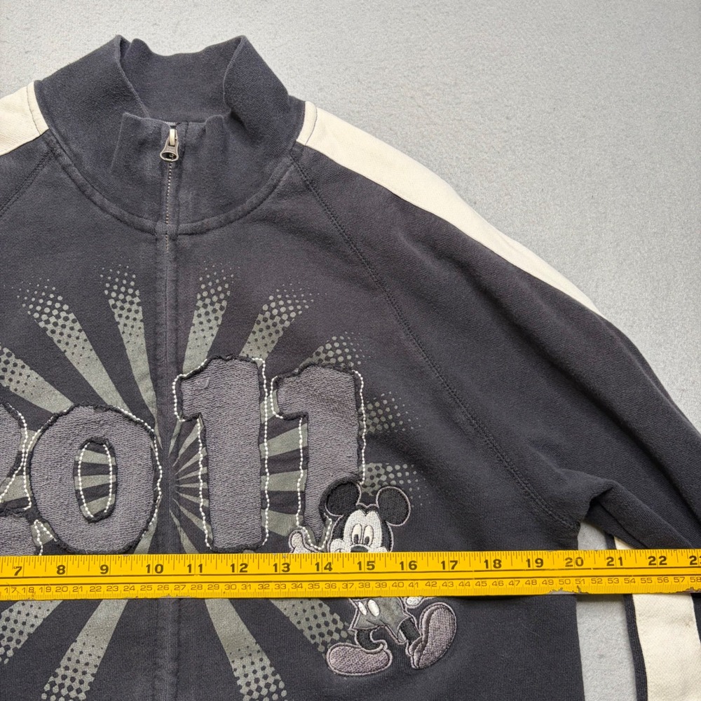 Disney Jacket Womens S Black Mickey Mouse 2011 Disneyland Full Zip Track‎ Mock - Picture 7 of 11